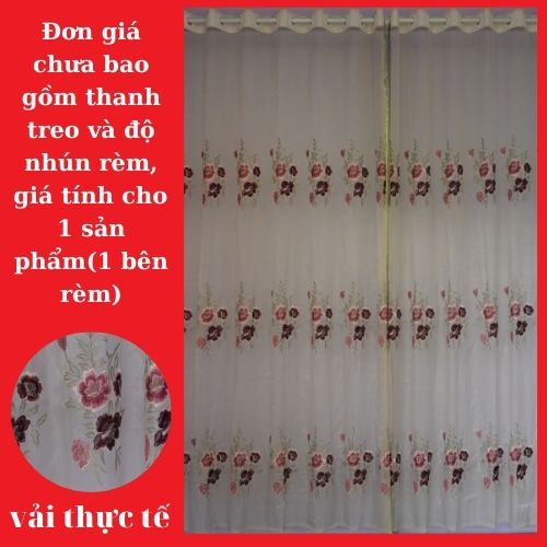 Rèm voan trang trí | màn cửa vải voan mỏng siệu rẻ chuyên dụng decor nhà cửa