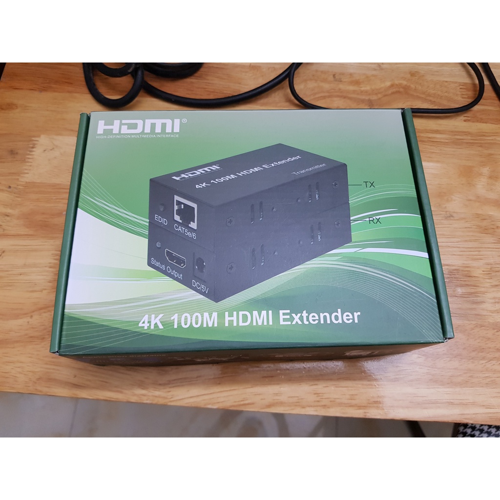 Bộ kéo dài HDMI qua dây Lan  kèm cổng USB cho bàn phím và chuột