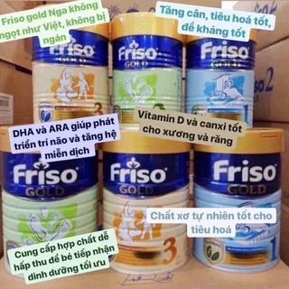 Sữa friso gold số 1.2.3 800g nội địa nga date t8/2022