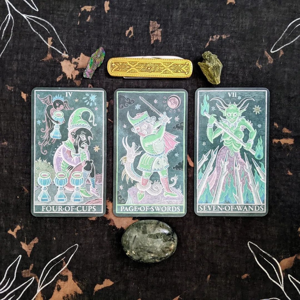 Bài Trionfi della Luna Tarot Aquadoxical Illustrated Pips Edition