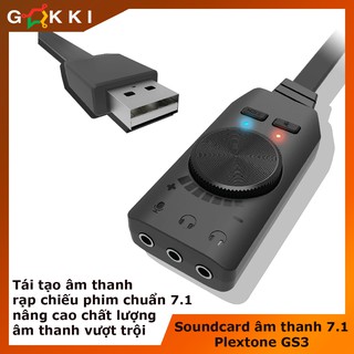 Sound card âm thanh 7.1 cho máy tính PC chuyên game Plextone GS3