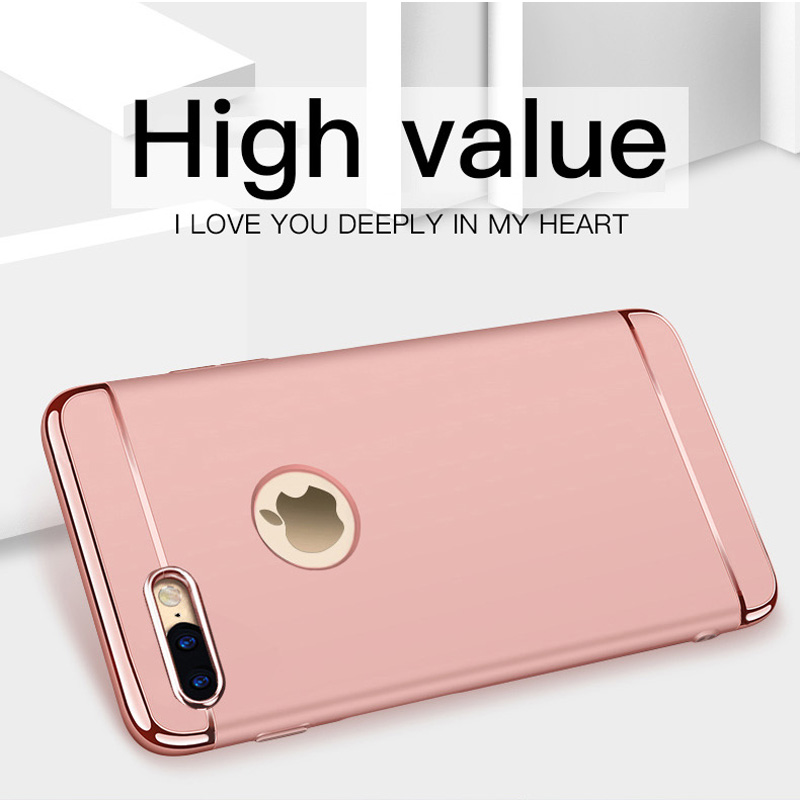 3 in 1 Matte Plating Phone Case For OPPO A91 A92 A52 A5S A3S OPPO A31 2020 A5 2020 A9 2020 Find X2 Pro Reno 2F Hard PC Back Cover HOSTR
