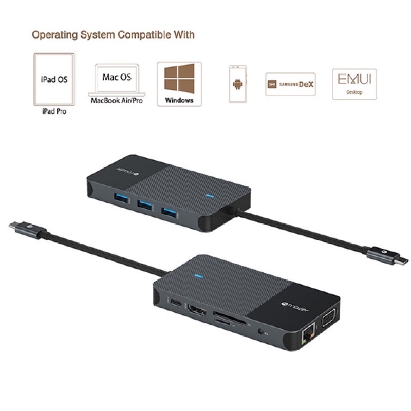 Cổng Chuyển Đổi Mazer Multimedia Pro Hub 10-in-1 USB-C