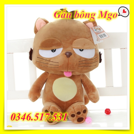 Gấu Bông Động Vật Mèo Lười Mặt Xấu Xí Nhồi Bông Siêu Hot