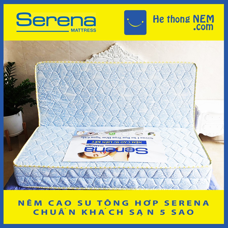 Nệm Xếp Cao Su Tổng Hợp 1m6 SERENA Cao Cấp  Nệm Gấp 3 Nằm Ngủ Ngon 1m8 – Hệ Thống Nệm