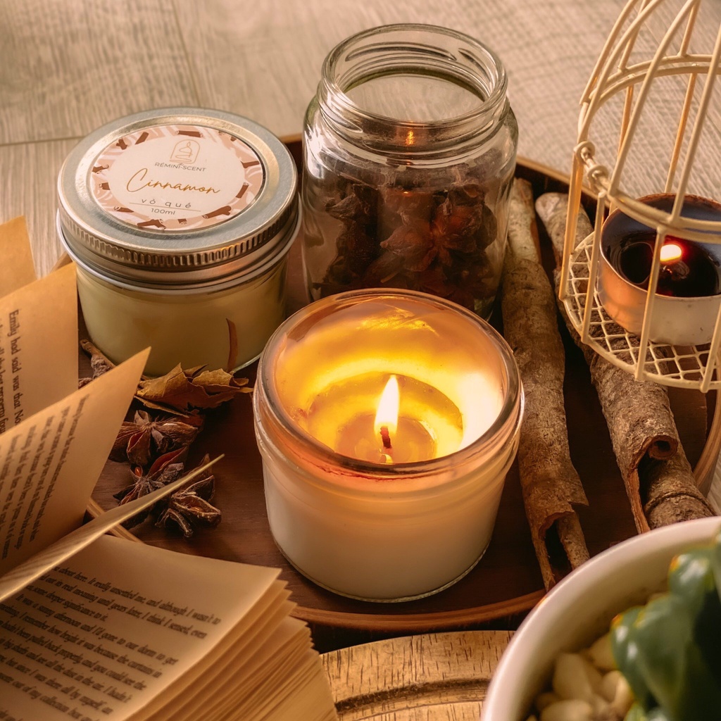 Nến Thơm Organic hương Vỏ Quế 100ml