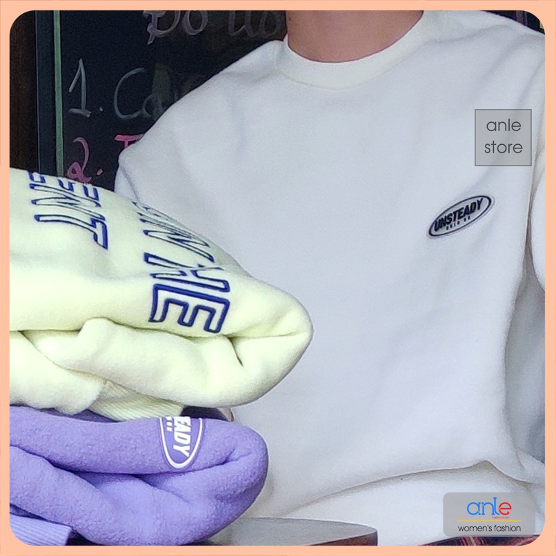 Áo Sweater Unisex, Ulzzang Nam, Nữ hottrend 2 màu Trắng, Xanh - In chữ, Logo hot hit. Có bigsize tới 90kg | BigBuy360 - bigbuy360.vn