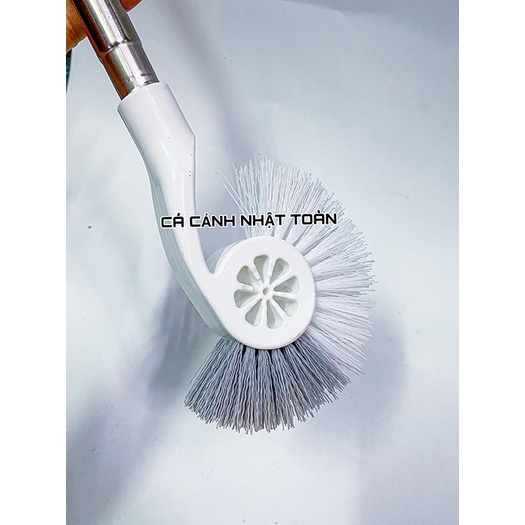 CÂY CHÀ HỒ CÁ NGỰA INOX VỆ SINH BỂ CÁ DÀI 55CM