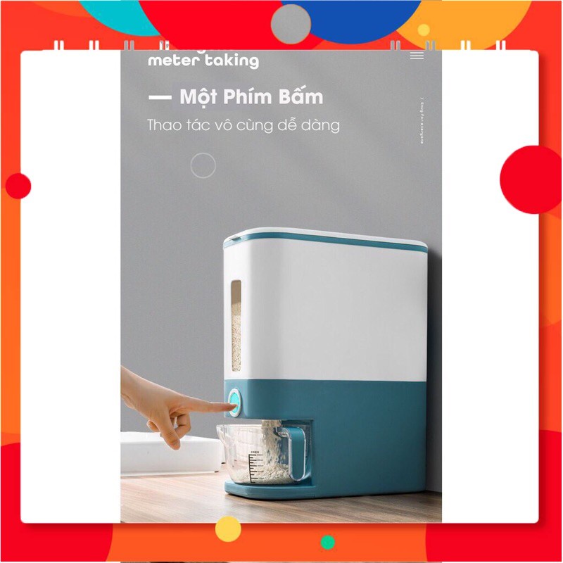 Thùng gạo thông minh tự động 15kg