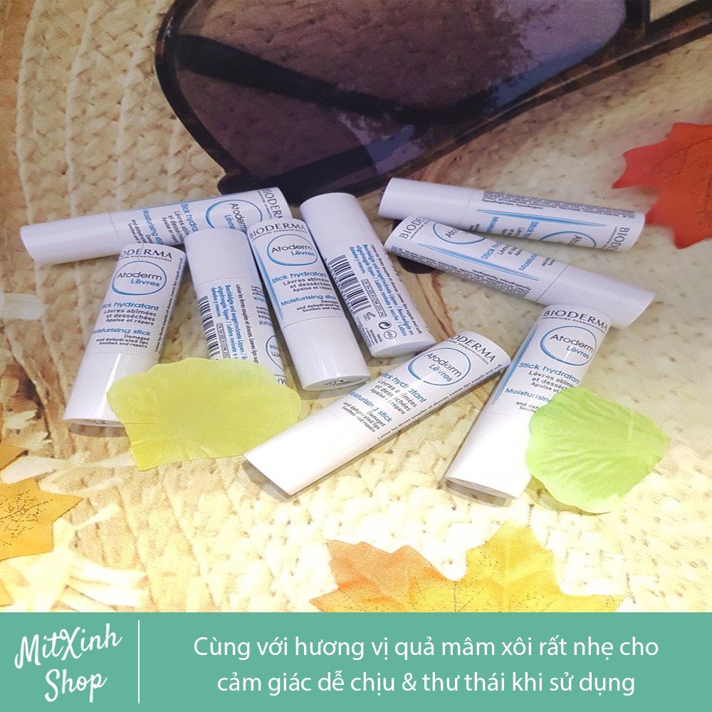 [Mẫu mới] Son dưỡng môi Bioderma không màu - siêu lành tính - Tách lẻ 1 thỏi