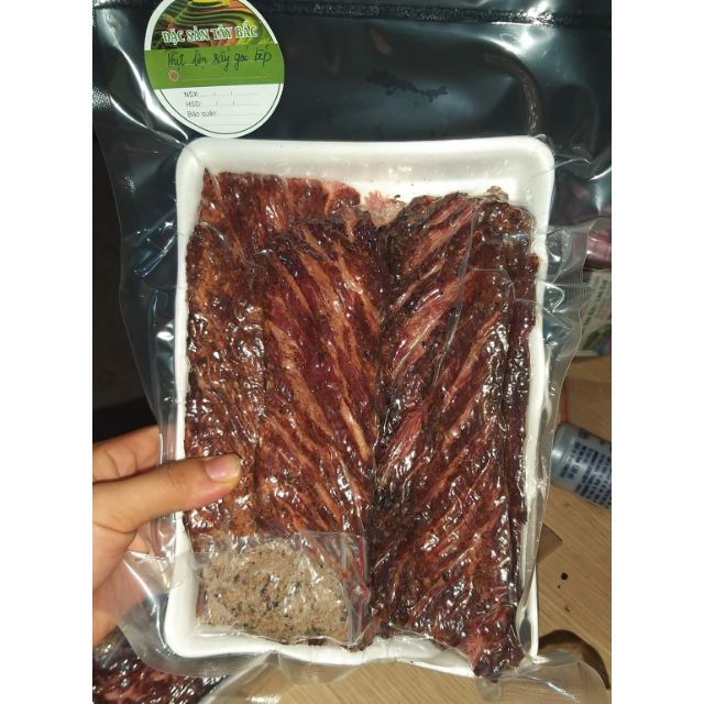 ĐẶC SẢN TÂY BẮC: THỊT LỢN GÁC BẾP (đã nướng đập gói 500g  kèm chẩm chéo) | BigBuy360 - bigbuy360.vn