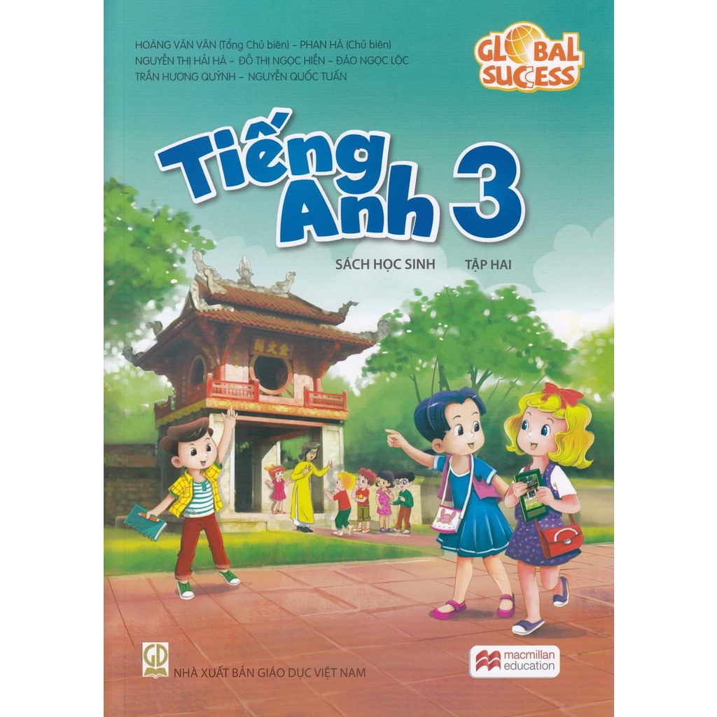 Sách - Combo 2 cuốn Tiếng Anh lớp 3 sách học sinh tập 1+2 (Không đĩa)