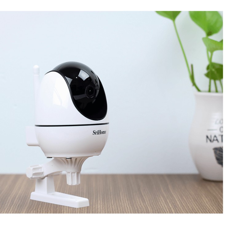 Camera Wifi - Camera Srihome SH026 -3.0Mpx/Full HD-30fps/s Đàm Thoại,Xoay 360,Xoay Theo Chuyển Động,Cảnh Báo Người Lạ