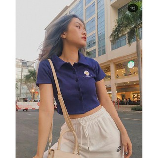 Áo Croptop Hoa Cúc