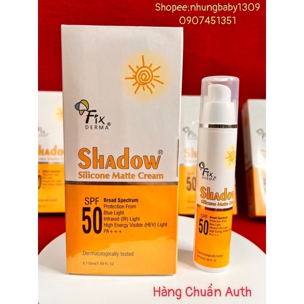 Kem chống nắng Shadow Silicone Matte Cream SPF 50