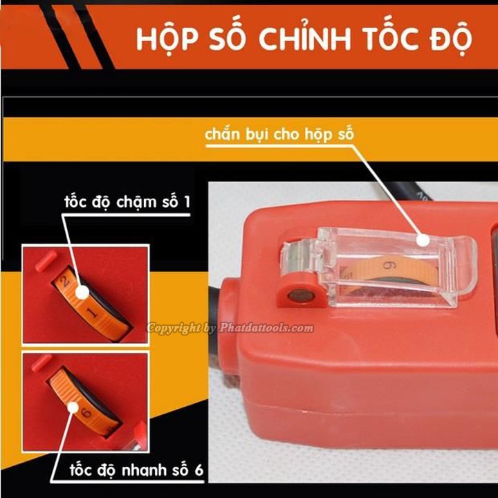 Máy chà tường sơn bả QL3180 tặng kèm 20 tờ giấy nhám