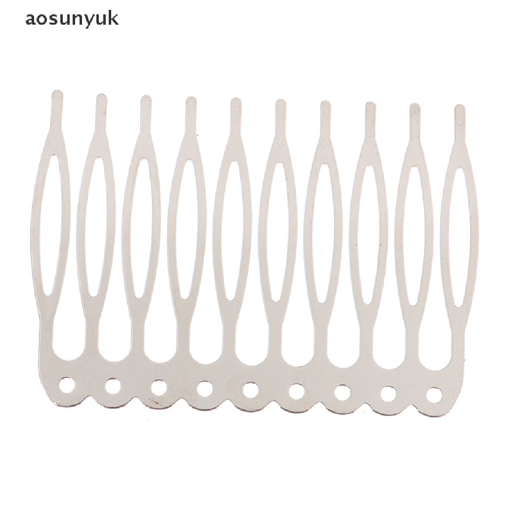 10 Xước cài tóc 5/10 răng bằng kim loại cho phụ kiện DIY