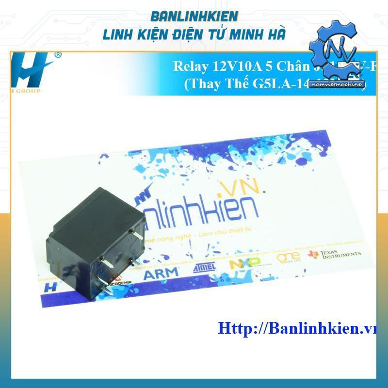 [Rơ le] Relay 12V10A 5 Chân JS1-12V-F (Thay Thế G5LA-14-12VDC)