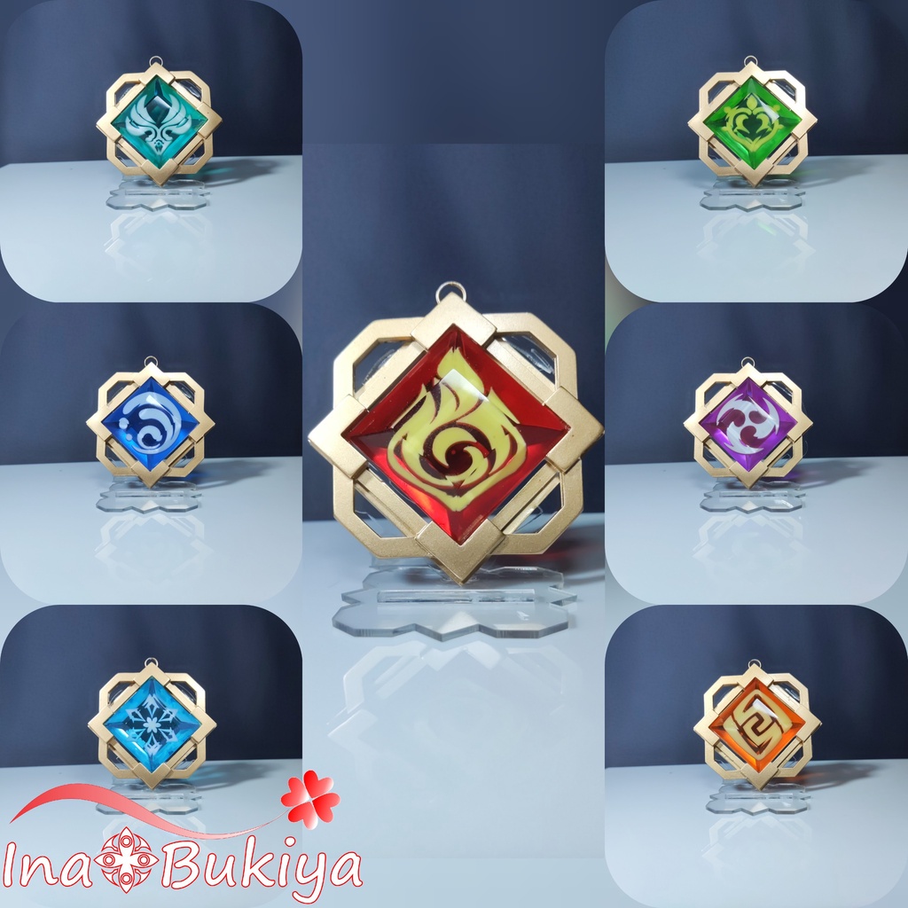 Móc khóa Vision Genshin Impact ~ Ver Liyue