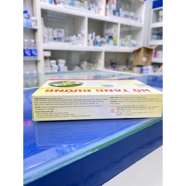 [CHÍNH HÃNG] Hộ tạng đường - Phòng biến chứng bệnh tiểu đường, giảm đường huyết Hộp 30 viên từ thảo dược