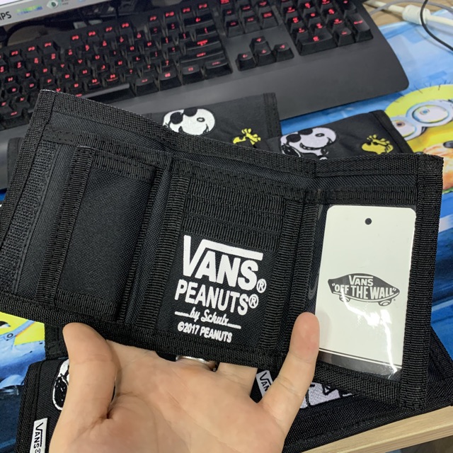 Túi Ví Van.s x Peanuts Slipped Black Wallet Bóp Ví mini Snoopy - Kun Shop | BigBuy360 - bigbuy360.vn