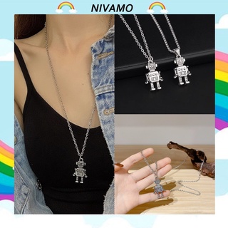 Vòng cổ nam Nivamo dây chuyển nữ mặt hình người máy siêu ngầu PK18