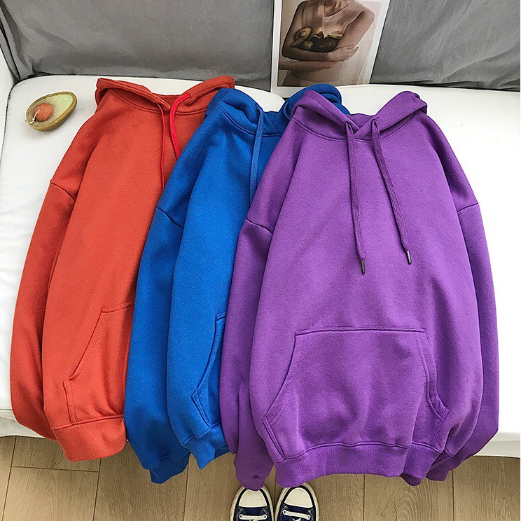 Áo Khoác Hoodie BASIC TRƠN Nỉ Bông Unisex - VIET_STAR | BigBuy360 - bigbuy360.vn