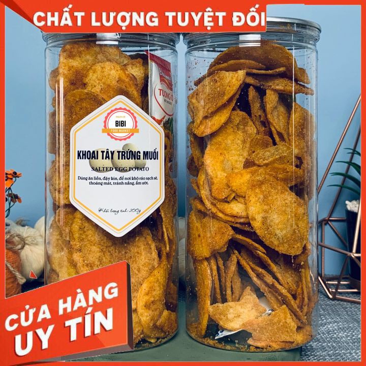 ♥️FREESHIP♥️200G Hủ Pet Khoai tây trứng muối  vị mặn đậm đà mùi thơm nồng, giòn tan trong miệng, ăn ngon bổ dưỡng