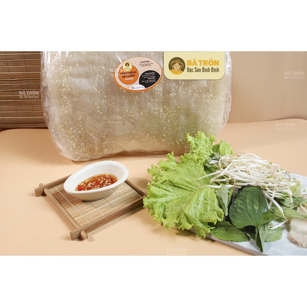 [NGUYÊN GỐC BÌNH ĐỊNH]_Bánh Tráng Mè Trắng Nhúng_MỀM THƠM MÈ