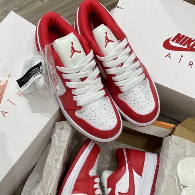 Giày Thể Thao Nam Nữ JD Đỏ thấp