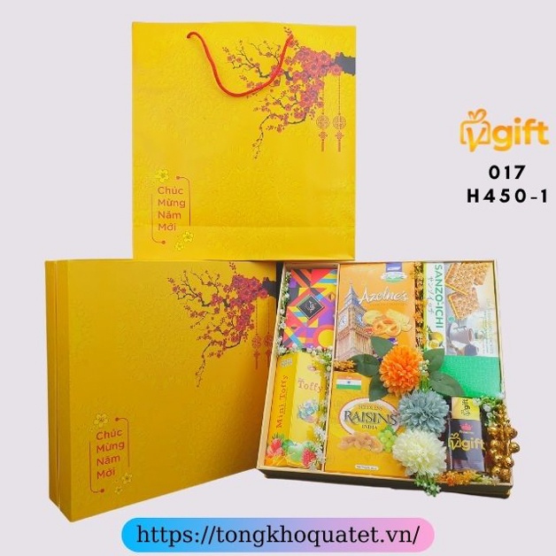 Hộp Quà Tết 2022 Mẫu Hộp 400 - 450 (5 Hộp Quà Tết ) | BigBuy360 - bigbuy360.vn