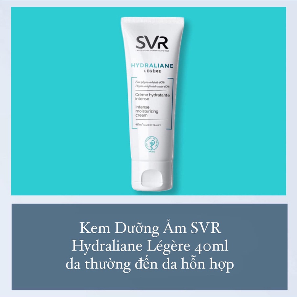 ✅ Kem Dưỡng Ẩm Chuyên Sâu Cho Da Thường Và Da Hỗn Hợp SVR Hydraliane Legere 40ml