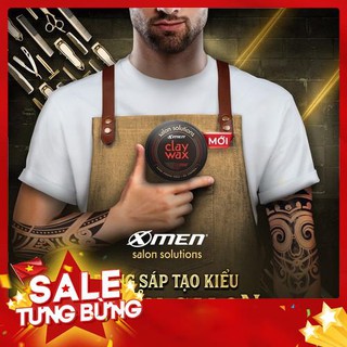{X-Men} Sáp vuốt tóc X-Men Salon Solutions Clay Wax 70g giúp giữ nếp 8h bằng Kaolin thiên nhiên