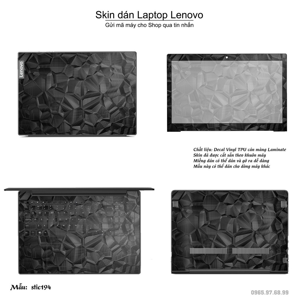 Skin dán Laptop Lenovo in hình Hoa văn sticker nhiều mẫu 32 (inbox mã máy cho Shop)