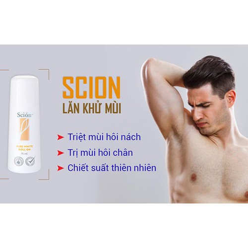 [Hàng Mới Về] Lăn nách khử mùi cơ thể Scion Pure White Roll On