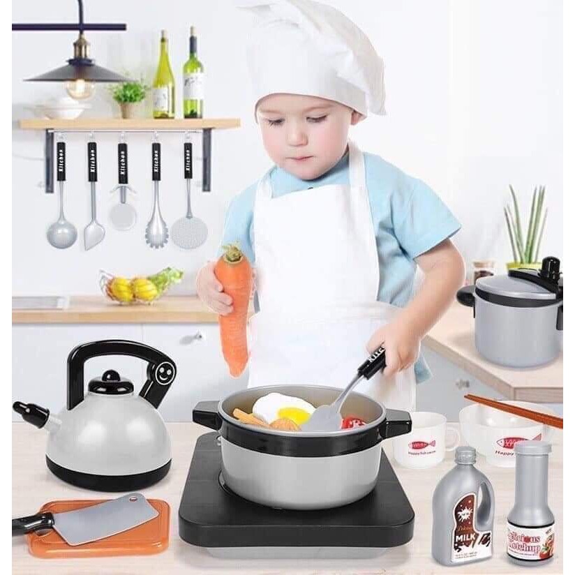 BỘ NẤU ĂN 36 MÓN KITCHEN cho bé thỏa sức sáng tạo nấu ăn