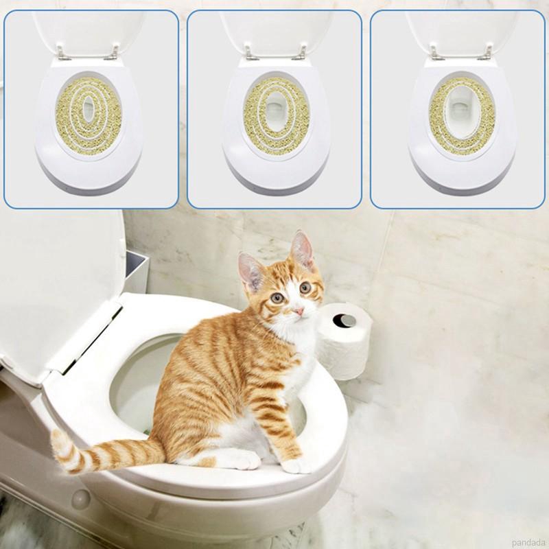 Khay huấn luyện mèo đi vệ sinh vào toilet chuyên dụng