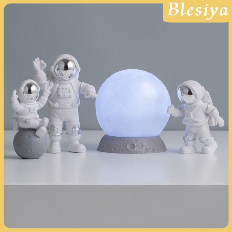 Set 4 tượng phi hành gia mini dễ thương trang trí bánh kem DIY