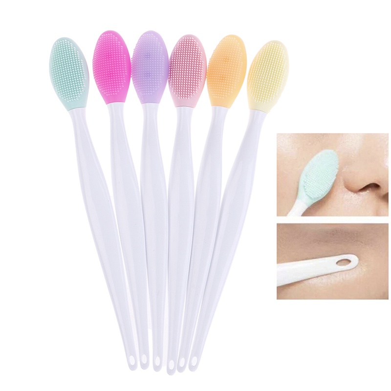 [Hàng mới về] Cọ Silicone Làm Sạch Lỗ Chân Lông Loại Bỏ Mụn Đầu Đen Trên Mũi Tiện Dụng