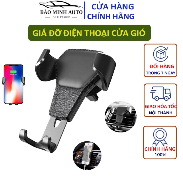 ⚡HOT 2021⚡ Giá Đỡ Điện Thoại Gắn Khe Máy Lạnh Ô Tô Chắc Chắn Nhỏ Gọn Dễ Lắp Đặt Siêu Tiện Lợi