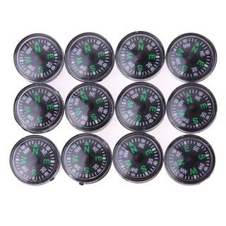12pcs Portable Mini Precise North Compass Guider for Camping Hike Survival