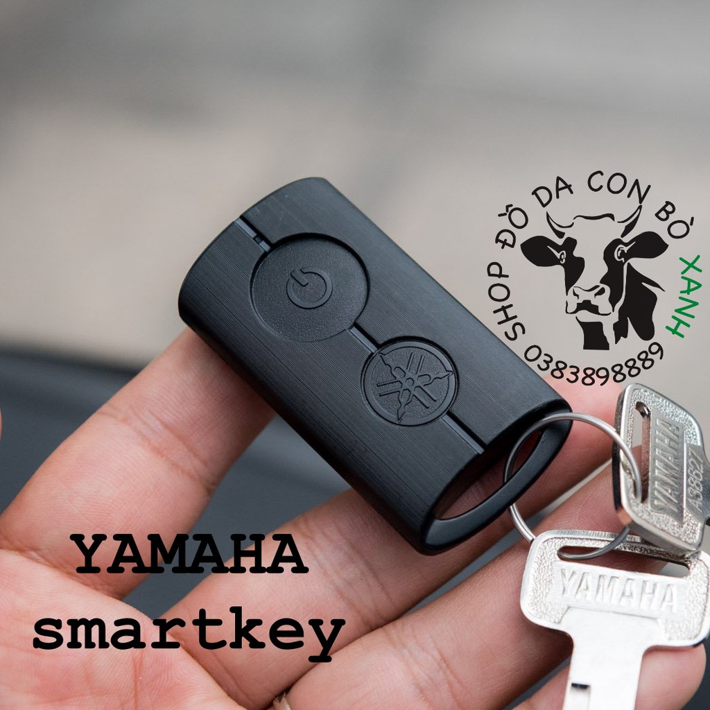 Bao Da Chìa Khóa Smartkey Yamaha NVX, Janus, Nozza Grande, FreeGo, Latte Handmade Da Thật