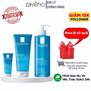 Sữa rửa mặt La Roche-Posay Effaclar gel sạch mụn giảm nhờn da dầu nhạy cảm 200ml Zavenci