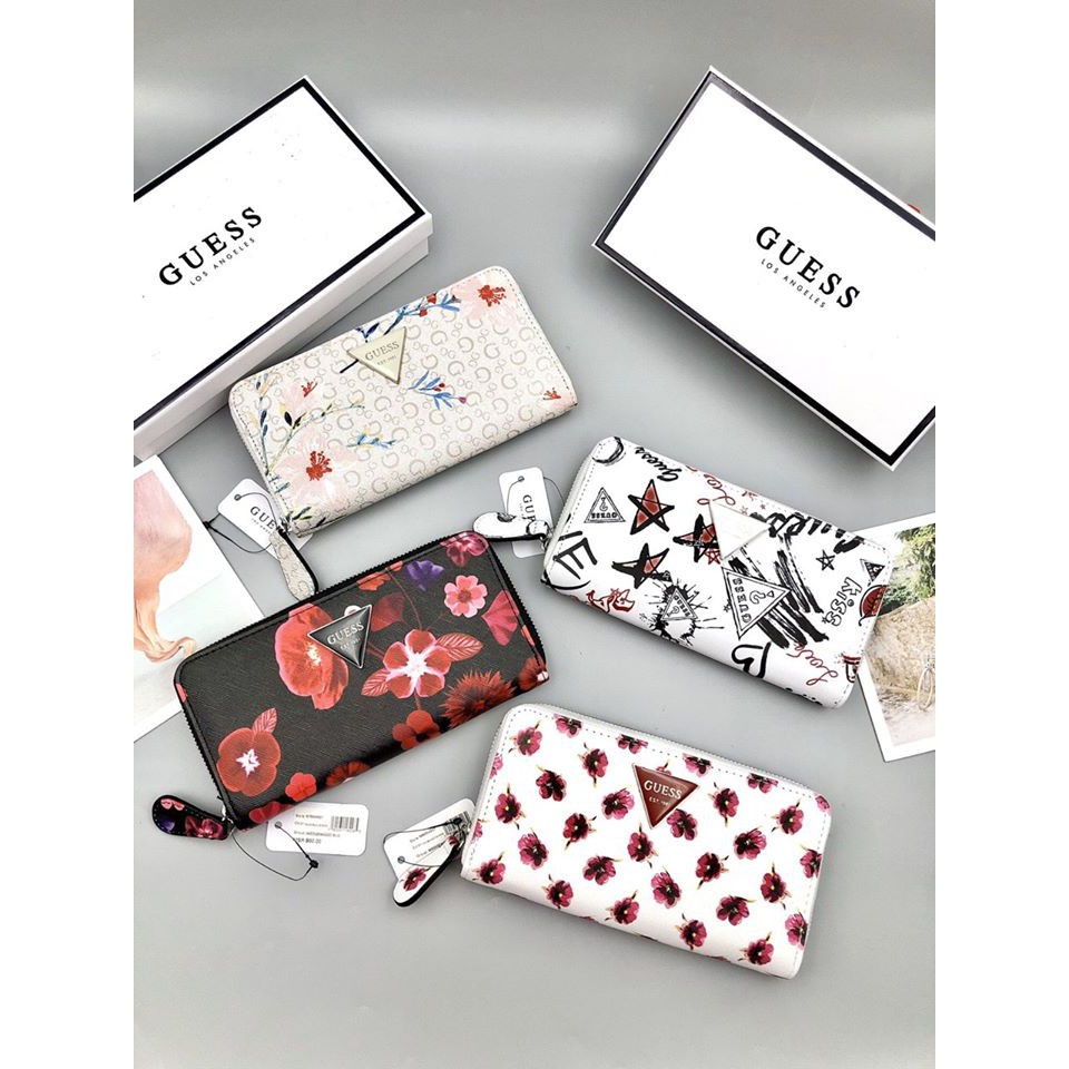 ❤❤ VÍ GUESS NỮ HOA DÂY KÉO ✅