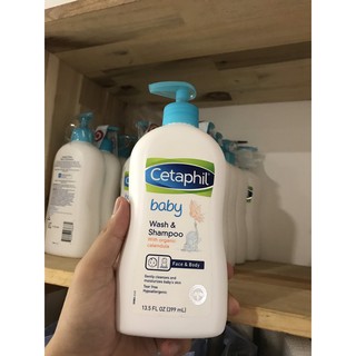 Sữa tắm gội toàn thân Cetaphil Baby Wash and Shampoo 399ml