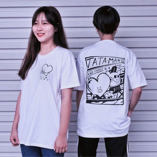 Áo Thun BT21 BTS Tata Join Me và Mang