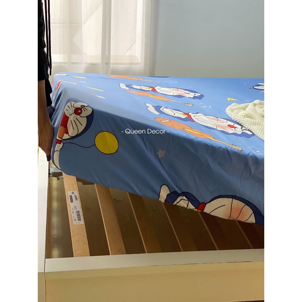 Ga Giường Cotton Poly Bo Chun M2 M4 M6 M8 2M2, Ga Trải Nệm Drap Giường Đủ Họa Tiết (Được Chọn Mẫu) - Queen Decor | BigBuy360 - bigbuy360.vn