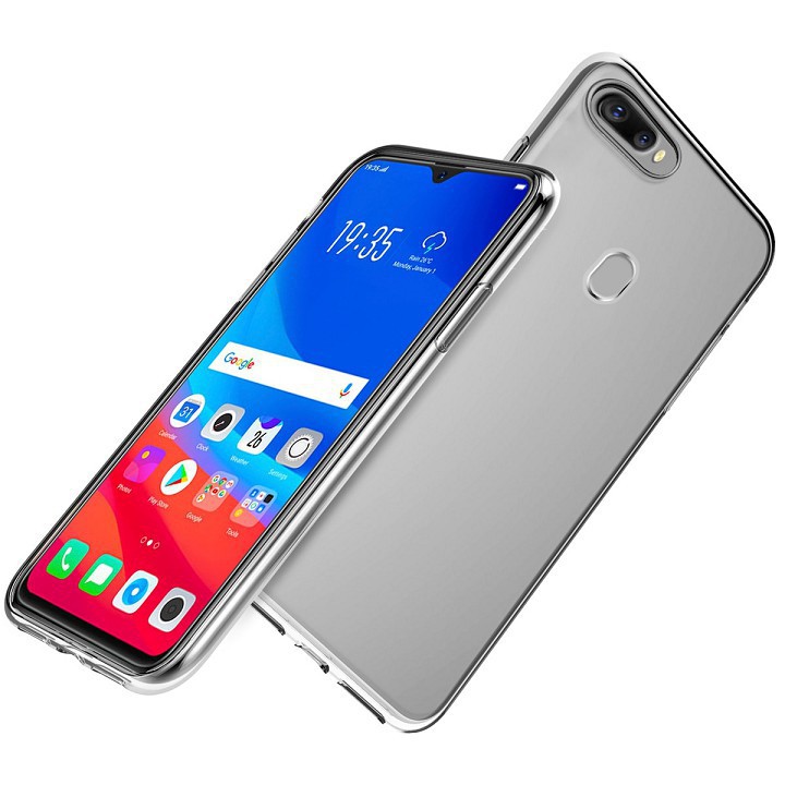 Ốp lưng silicon dẻo trong suốt cho Oppo A5s / A7 / F9 mỏng 0.6mm chính hãng Ultra Thin