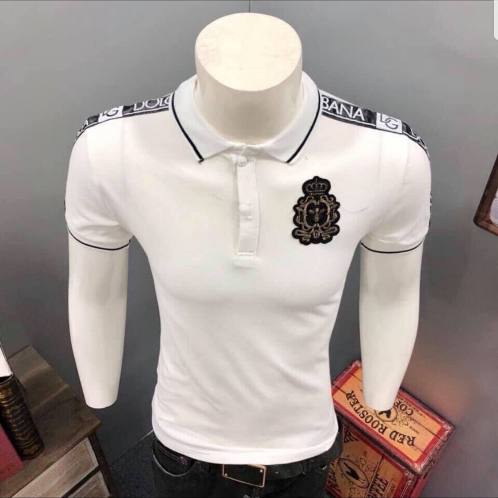 Áo Thun Nam Tay Ngắn AT16TG LOGO Vương Miện Sọc Vai Nhiều Màu Cao Cấp Phong Cách Trẻ Trung TG6 (44 - 70KG) | BigBuy360 - bigbuy360.vn