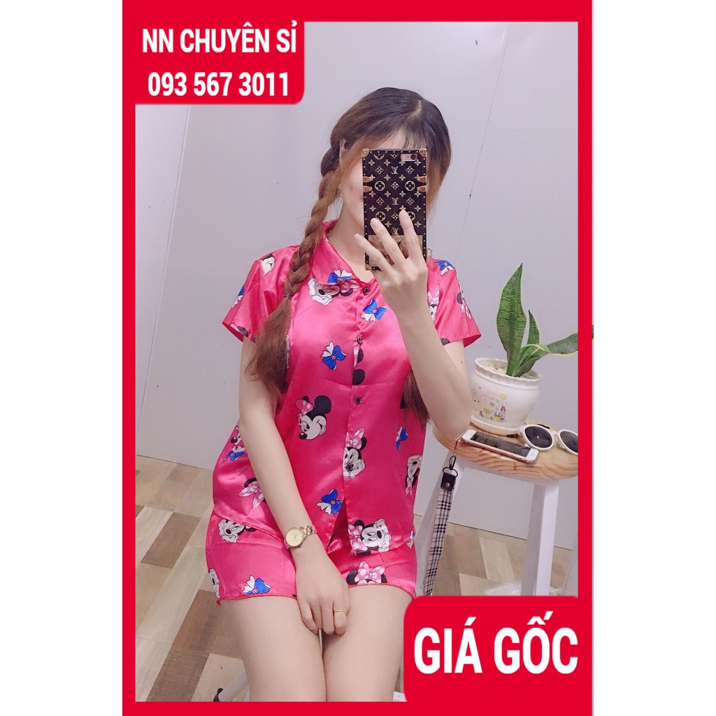 ĐỒ BỘ PHI BÓNG QUẦN ĐÙI IN HÌNH XINH ⚡ẢNH SHOP CHỤP⚡ ĐỒ BỘ NGỦ ĐÙI NỮ